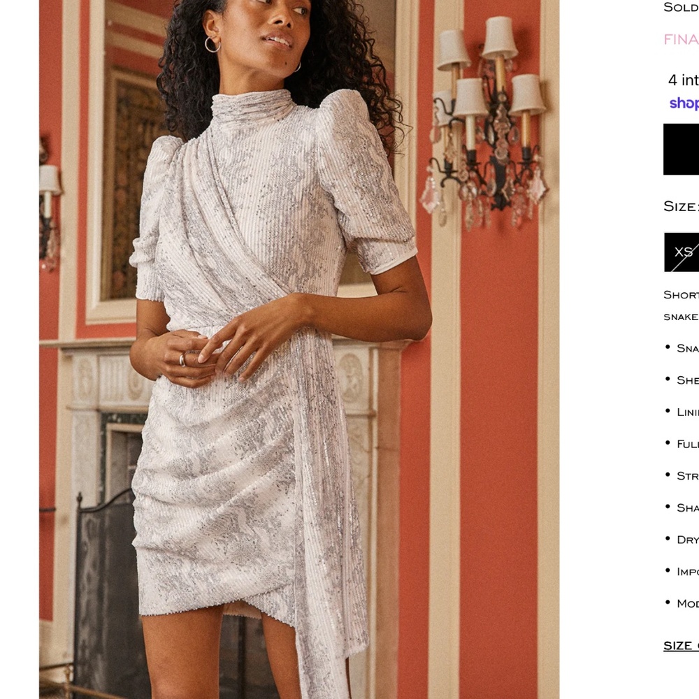 Saylor Luella Gown - Size XS